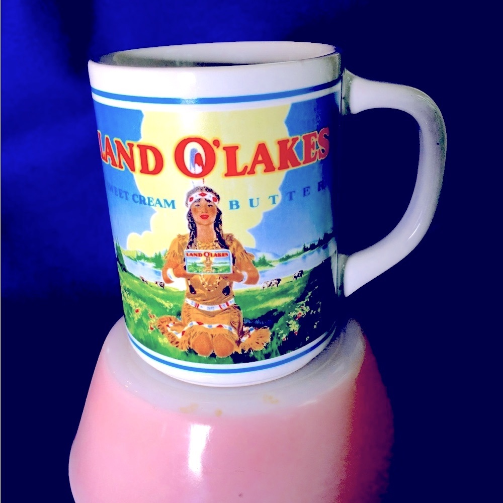 Land O' Lakes Retired Logo Mug Ceramic . Vintage